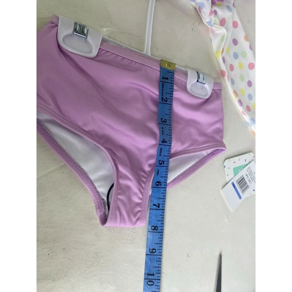 Disney Minnie Mouse 3 Piece Rash Guard Top Bottoms Swim Set Swimwear 18 Months